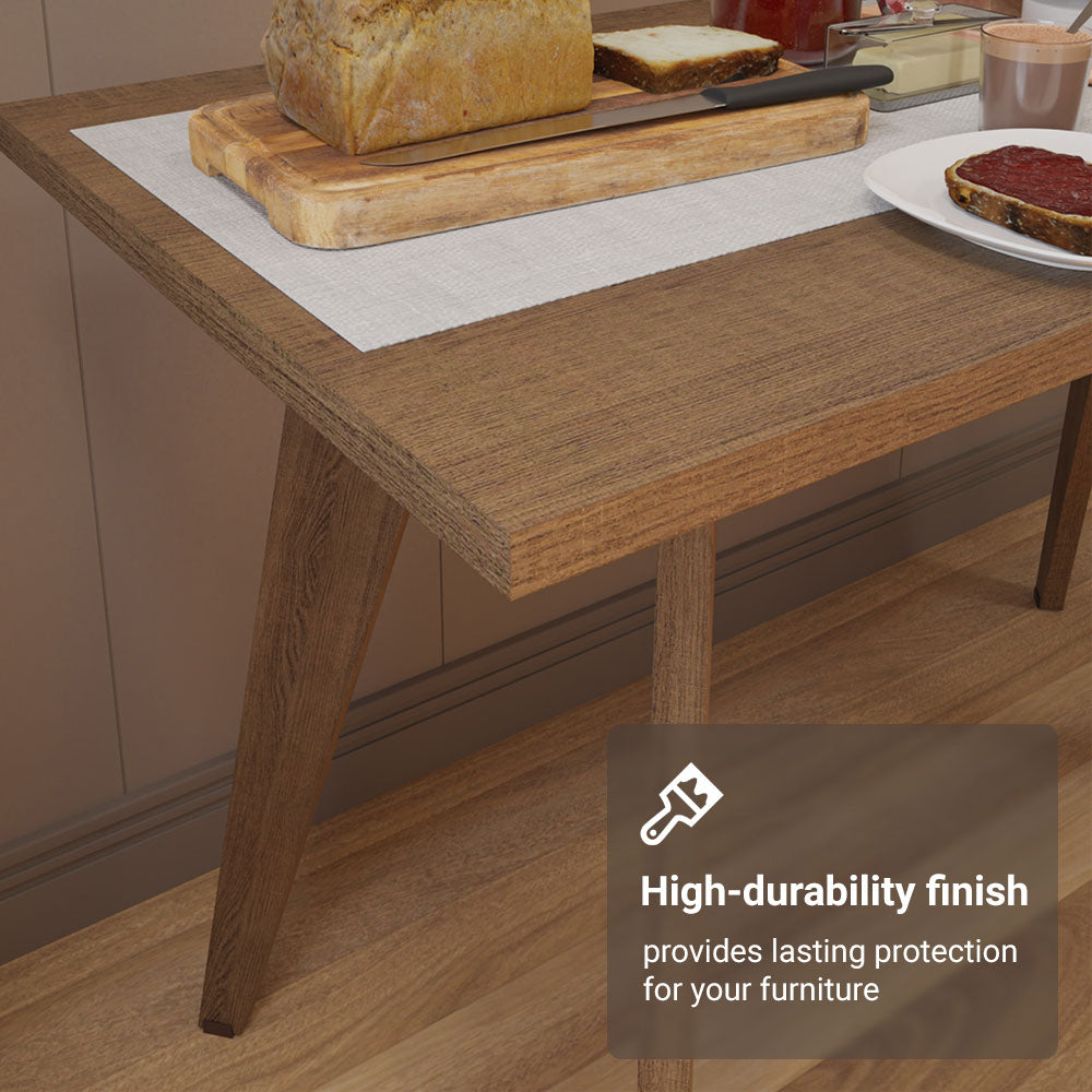 Mesa de Cocina Multiuso 120cm Marrón con Patas Altas 5319