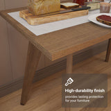 Mesa de Cocina Multiuso 120cm Marrón con Patas Altas 5319