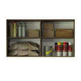 Gabinete Superior Multiuso Garaje 120cm Marrón/Gris Agata