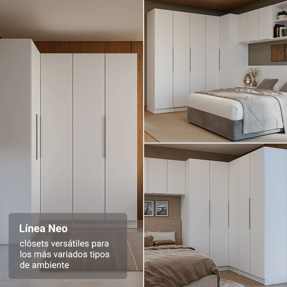 Clóset Modular 40 cm 1 Puerta Blanco Neo Madesa