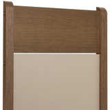 Juego de 6 Sillas 4280 Marrón/Crema/Sintético Beige