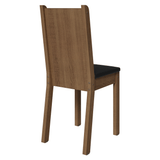 Juego de 6 Sillas para Comedor 4290 Marrón/Crema/Negro