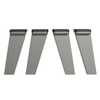 Kit 4 Patas de Polipropileno para Cocinas Gris Nice Madesa