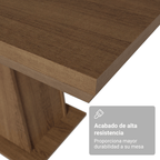 Mesa de Comedor 160 cm Marrón Madesa