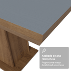 Mesa de Comedor 160 cm Marrón/Gris Madesa