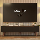 Mueble para TV Reims Hasta 80 Pulgadas Negro