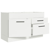 Gabinete de Tarja 120 x 60 cm 1 Puerta 2 Cajones Blanco (Sin Encimera) Agata