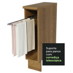 Gabinete Bajo Toallero 20 cm Marrón Lux, Glamy y Agata Madesa