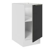 Gabinete Bajo 40 cm 1 Puerta Lux Blanco/Negro