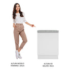 Gabinete Bajo 60 cm 1 Puerta Blanco Glamy Madesa