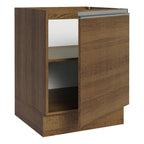 Gabinete Bajo 60 cm 1 Puerta Sin Encimera Marrón Glamy Madesa