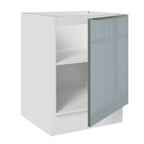 Gabinete Bajo 60 cm 1 Puerta Sin Encimera Blanco/Gris Lux Madesa