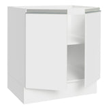 Gabinete Bajo 70 x 60 cm 2 Puertas (Sin Encimera) Glamy Blanco