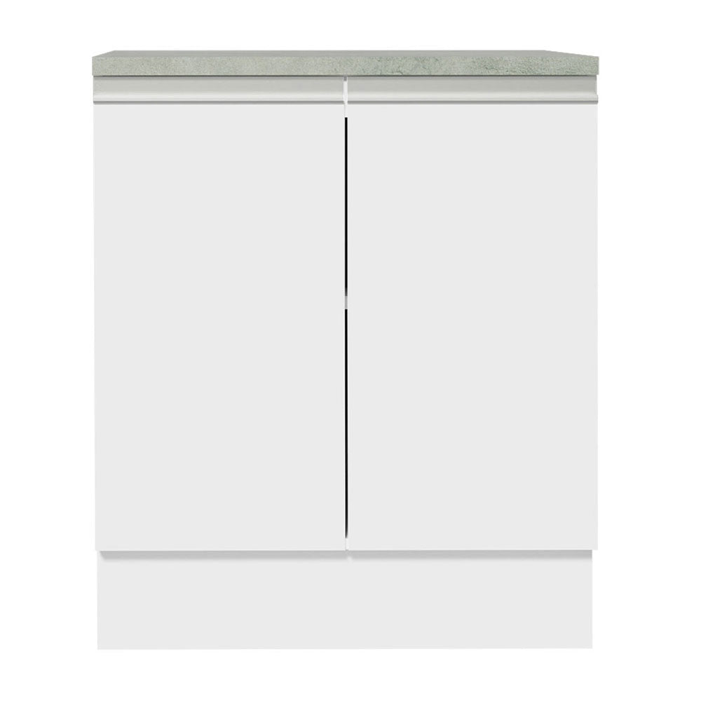 Gabinete Bajo 70 cm 2 Puertas Blanco Glamy Madesa
