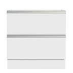 Gabinete Bajo 80 cm 2 Cajones Sin Encimera Blanco Glamy Madesa