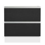 Gabinete Bajo 80 x 60 cm 2 Cajones (Sin Encimera) Glamy Blanco/Negro