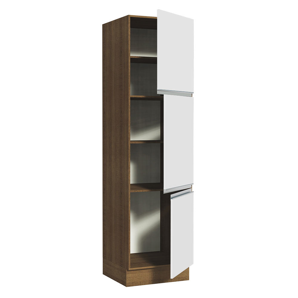 Mueble Despensa 60 x 60 cm 3 Puertas Glamy Marrón/Blanco