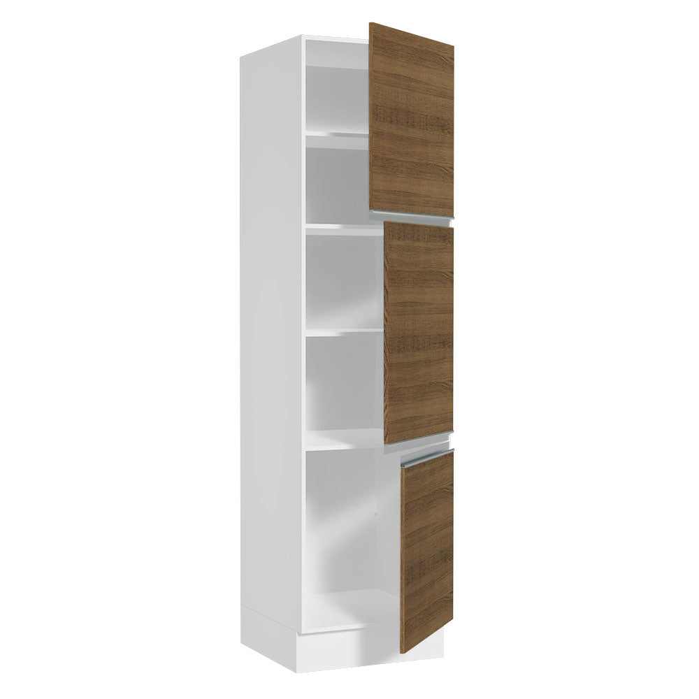 Mueble Despensa 60 x 60 cm 3 Puertas Blanco/Marrón Glamy