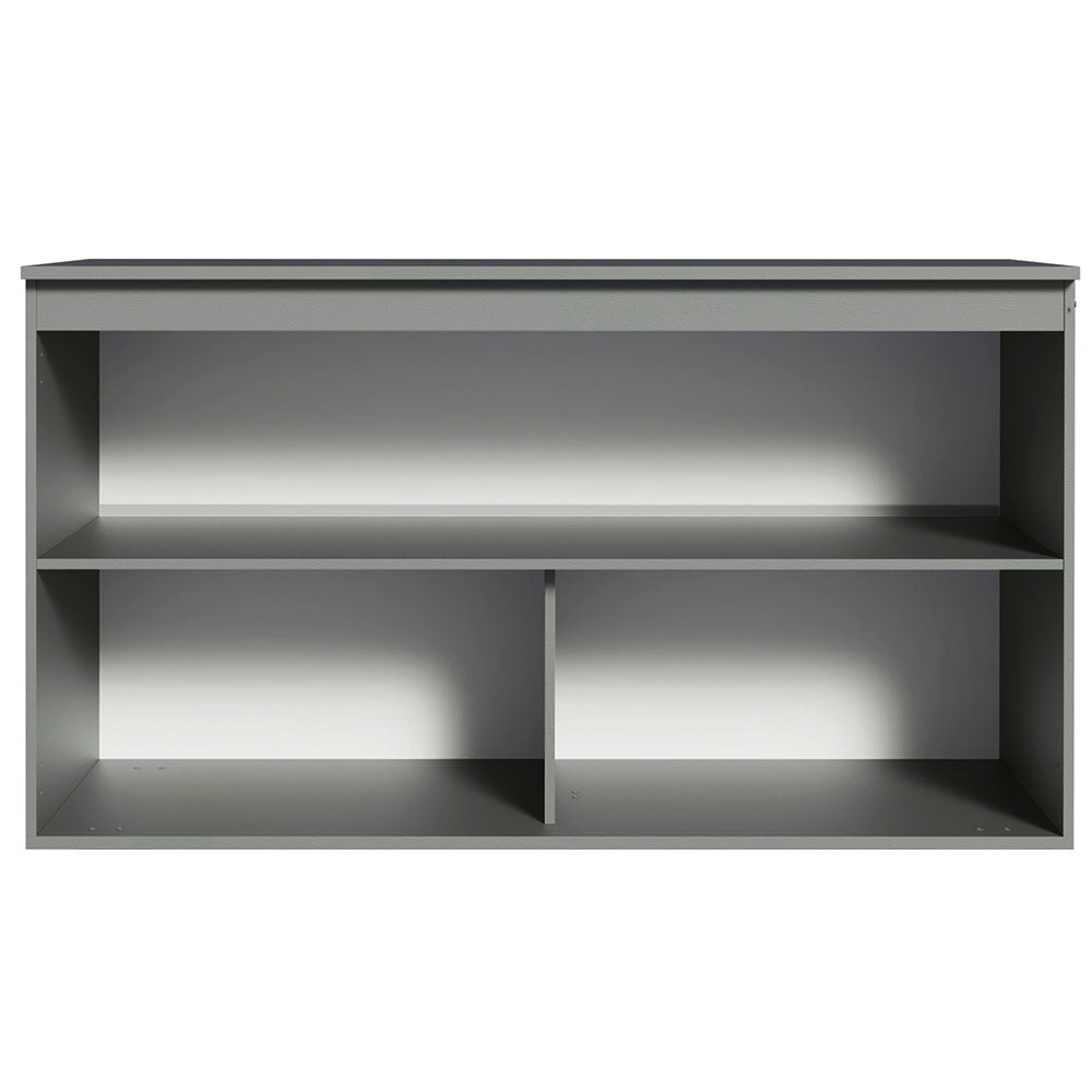 Gabinete Bajo para Fregadero 120 cm 2 Puertas Sin Patas Nice Gris