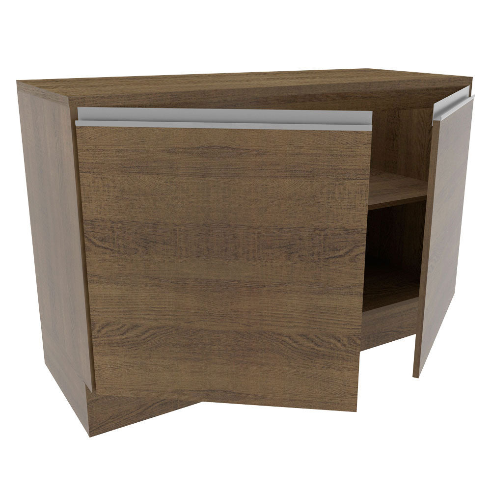 Gabinete Bajo para Fregadero 120 cm 2 Puertas Marrón Glamy Madesa