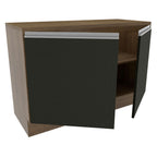 Gabinete Bajo para Fregadero 120 cm 2 Puertas Marrón/Negro Glamy Madesa