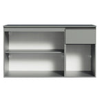 Gabinete Bajo para Fregadero 120 cm 3 Puertas 1 Cajón Gris Nice Madesa