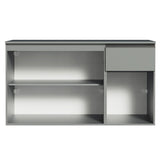 Gabinete Bajo para Fregadero 120 cm 3 Puertas 1 Cajón Sin Patas Nice Gris