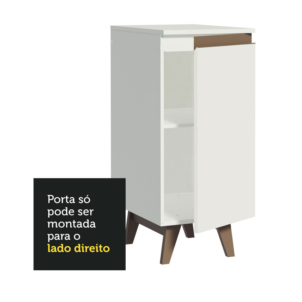 Gabinete Bajo 35 cm 1 Puerta Blanco Reims Madesa