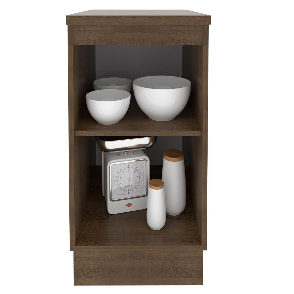 Gabinete Bajo 40 cm 1 Puerta Marrón/Blanco Stella Madesa