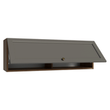 Gabinete Superior 100 cm 1 Puerta Abatible Marrón/Gris Vik Madesa