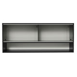 Gabinete Superior 2 Puertas Correderas Vidrio 120cm 1 Nicho Reims Negro