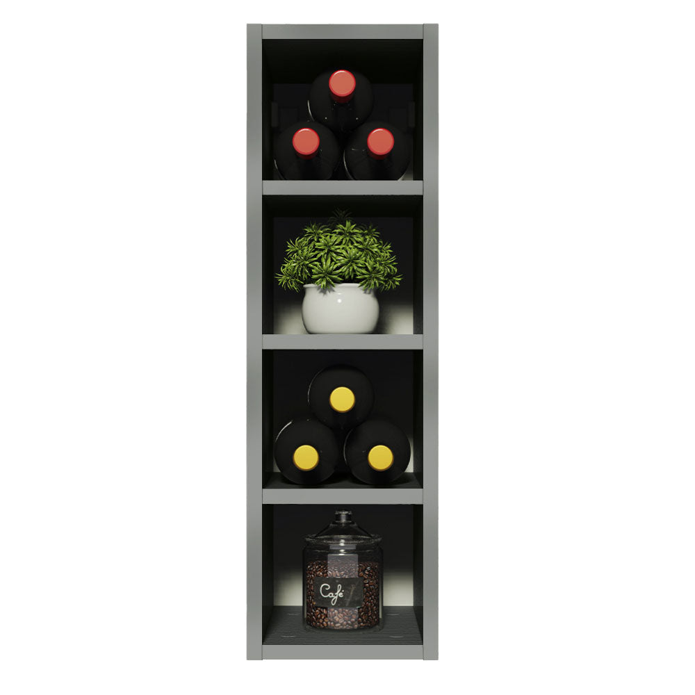Gabinete Superior Botellero 20 cm Gris Nice Madesa