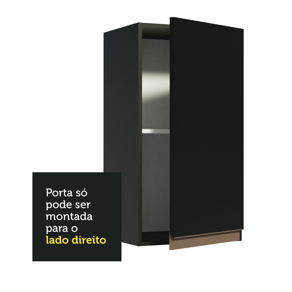 Gabinete Superior 35 cm 1 Puerta Negro Reims Madesa