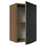 Gabinete Superior 40 cm 1 Puerta Lux Marrón/Negro