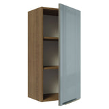 Gabinete Superior 40 x 83 cm 1 Puerta Lux Marrón/Gris