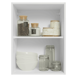 Gabinete Superior 50cm 1 Puerta Blanco/Gris Vik Madesa
