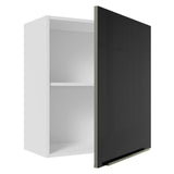 Gabinete Superior 60 cm 1 Puerta Lux Blanco/Negro