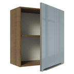 Gabinete Superior 60 cm 1 Puerta Marrón/Gris Lux Madesa