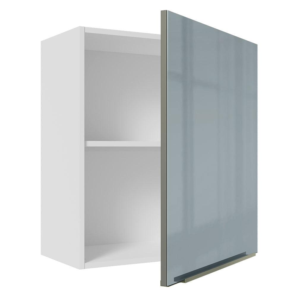 Gabinete Superior 60 cm 1 Puerta Blanco/Gris Lux Madesa