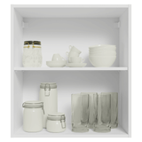 Gabinete Superior 60 cm 1 Puerta Blanco/Gris Vik Madesa