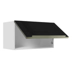 Gabinete Superior 60 cm 1 Puerta Abatible Blanco/Negro Lux Madesa