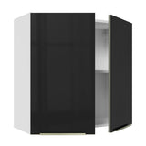 Gabinete Superior 70 cm 2 Puertas Lux Blanco/Negro