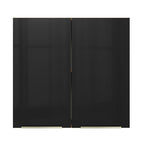 Gabinete Superior 70 cm 2 Puertas Marrón/Negro Lux Madesa