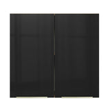 Gabinete Superior 70 cm 2 Puertas Lux Marrón/Negro