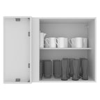 Gabinete Superior Esquinero 94 cm 1 Puerta Blanco Stella Madesa