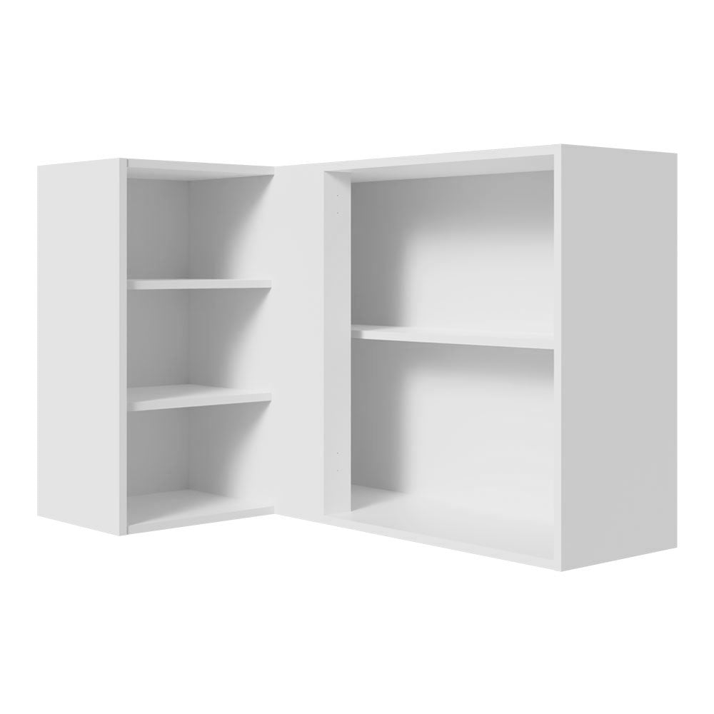 Gabinete Superior Esquinero 166 cm 1 Puerta 3 Nichos Blanco Agata Madesa