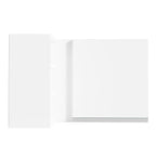 Gabinete Superior Esquinero 166 cm 1 Puerta 3 Nichos Blanco Glamy Madesa