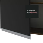 Gabinete Superior 80 cm 2 Puertas Marrón/Negro Glamy Madesa