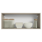 Gabinete Superior 80 cm 1 Puerta Abatible Crema Nice Madesa