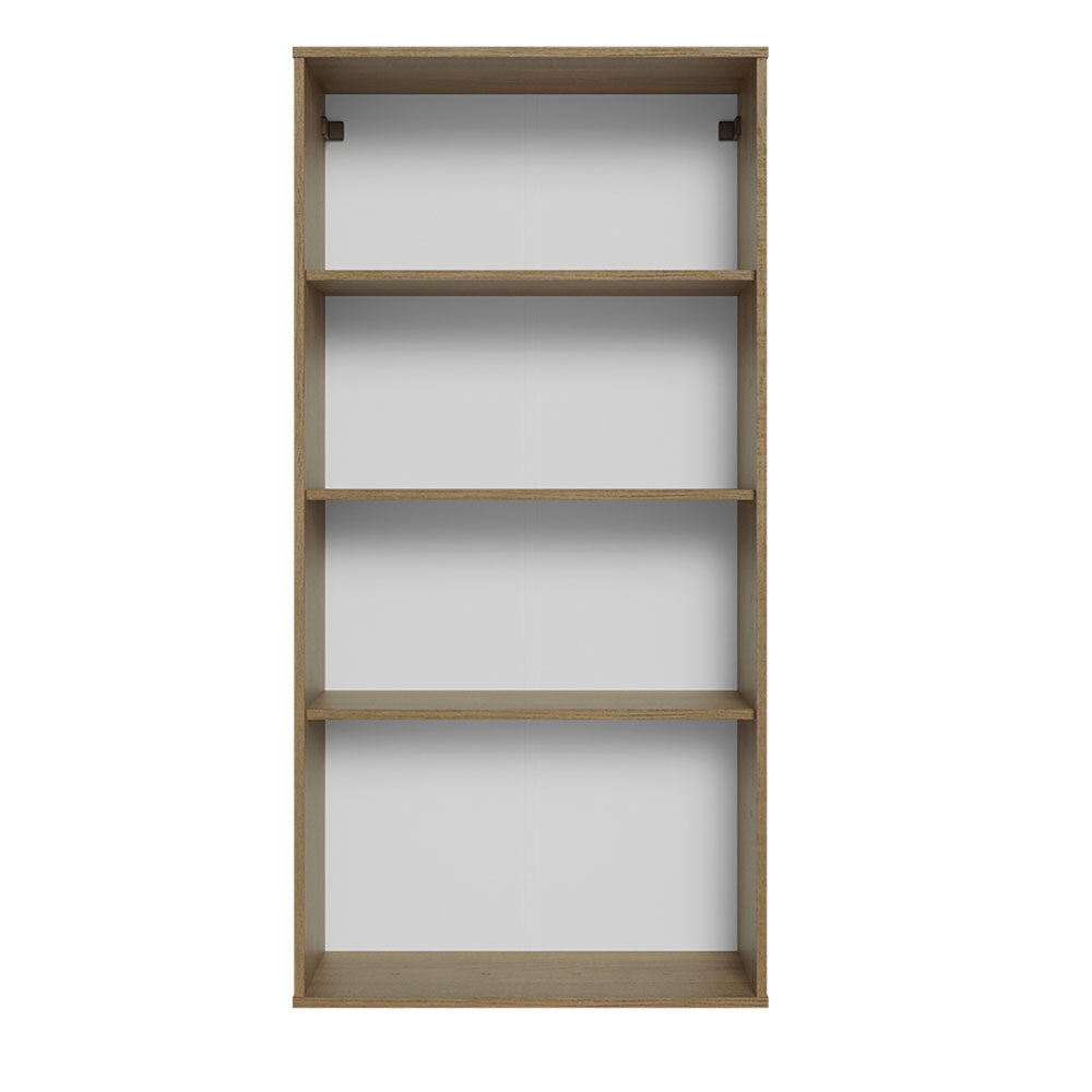 Mueble de Cocina Vitrina 70cm 2 Puertas de Vidrio Marrón Madesa